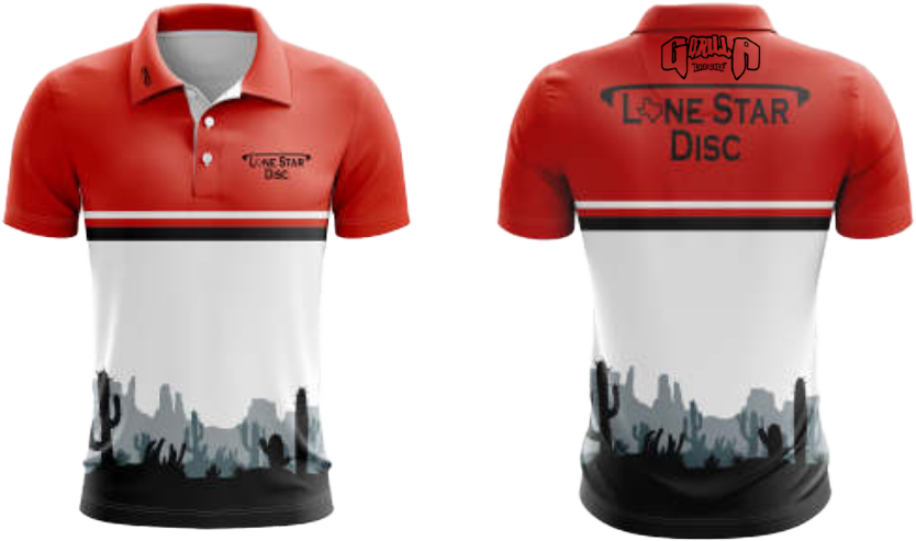 Lone Star Disc Desert Athletic Polo